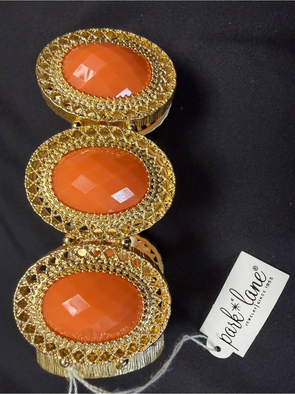Park Lane Sorbet Bracelet Orange Gold NWT Retired Statement Jewelry
